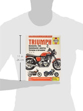 Load image into Gallery viewer, Triumph Bonneville, T100, Speedmaster, America, Thruxton &amp; Scrambler (01-15) Haynes Repair Manual (See specific years covered) (Haynes Service &amp; Repair Manual)
