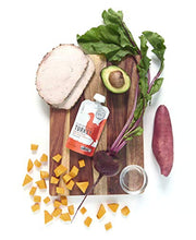 Load image into Gallery viewer, Serenity Kids 6+ Months Baby Food Pouches Puree Made With Ethically Sourced Meats &amp; Organic Veggies | 3.5 Ounce BPA-Free Pouch | Pasture Raised Turkey, Sweet Potato, Pumpkin, Beet | 12 Count
