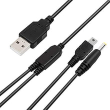 Load image into Gallery viewer, FunTurbo PSP Charger Cable, Playstation Portable Charger PSP Power Cord for Charging Sony PSP 1000 2000 3000 USB Data Cable &amp; Charging Cord 2-in-1 (2 Pack)
