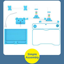 Load image into Gallery viewer, Pstarts Kids Desk and Chair Set, Height Adjustable Child Table and Chair Set, Home School Use Anti-Reflective Children Study Table with LED Light/Reading Board/Pull-Out Drawer
