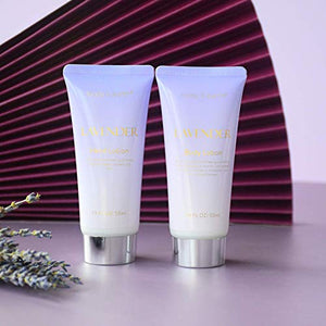 Bath and Body Gift Set - Luxurious 6 Pcs Bath Kit for Women, Body & Earth Spa Set with Lavender Scent - Bubble Bath, Shower Gel, Hand & Face Cream, Body Lotion, Perfect Gift Box for Women