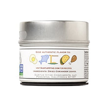 Load image into Gallery viewer, Cilantro / Coriander Leaves - Non GMO- Packed In Magnetic Tins | Sustainable - Grown in USA - All Natural - Not Irradiated - Crafted By Gustus Vitae | 0.3 Oz Net Weight
