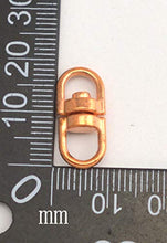 Load image into Gallery viewer, Fenggtonqii 20mm Length and 6mm Inner Diameter Bronze Swivel Ring Keychain Connectors Pack of 100
