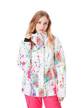 Load image into Gallery viewer, Women&#39;s Waterproof Ski Jacket Windprooof Winter Hooded Coat Bibs
