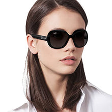 Load image into Gallery viewer, Ray-Ban Women's RB4098 Jackie Ohh II Butterfly Sunglasses, Black/Light Grey Gradient Dark Grey, 60 mm
