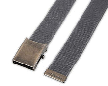 Load image into Gallery viewer, Columbia Men's Military Web Belt-Adjustable One Size Cotton Strap and Metal Plaque Buckle, One Size - 42 Inches
