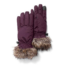 Load image into Gallery viewer, Eddie Bauer Women's Sun Valley Down Gloves, Dk Plum Medium
