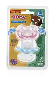 Nuby 2-Pack Gum-eez Pacifier Teethers, Colors May Vary