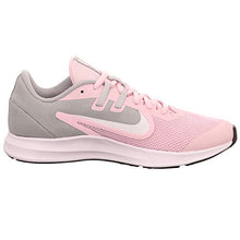 Load image into Gallery viewer, Nike Unisex Downshifter 9 Grade School Running Shoe Pink Foam/White-Metallic Silver 4Y Regular US Big Kid

