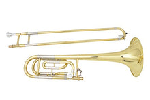 Load image into Gallery viewer, Glory High Grade Bb/F Key Intermediate TENOR Trombone with Case and 61/2Mouthpiece, Gold Finish
