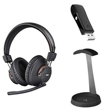 Load image into Gallery viewer, Avantree DG59M &amp; HS102 - Wireless Gaming Headphones Set w/Detachable Boom Mic and Bluetooth USB Audio Dongle &amp; Silicone Headphone Stand Hanger with Cable Holder

