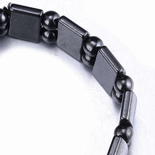 Load image into Gallery viewer, VIKI LYNN Set of 2 Men's Hematite Metal Magnetic Therapy Bracelets S27-St2
