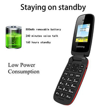 Load image into Gallery viewer, Ushining Unlocked Flip Phone 3G Tmobile Flip Phone Big Icon Easy to Use Flip Cell Phones Unlocked for Kids or Backup Phone (Black)
