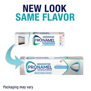 Sensodyne Pronamel Gentle Teeth Whitening Enamel Toothpaste for Sensitive Teeth, to Reharden and Strengthen Enamel - 4 Ounces (Pack of 3)