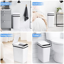 Load image into Gallery viewer, Anborry Bathroom Smart Touchless Trash Can 2.2 Gallon Automatic Motion Sensor Rubbish Can with Lid Electric Waterproof Narrow Small Garbage Bin for Kitchen, Office, Living Room, Toilet, Bedroom, RV
