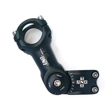 Load image into Gallery viewer, 31.8 Adjustable Stem 110mm 0~60 Degree UNO 31.8mm MTB Adjustable Handlebar Stem for Most Mountain Bike Road Bike (Fit for 1.25'' Handlebar)
