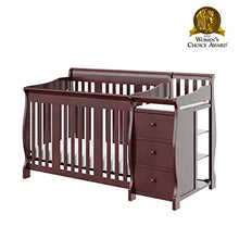 Load image into Gallery viewer, Storkcraft Portofino 4-in-1 Fixed Side Convertible Crib and Changer, Espresso, Easily Converts to Toddler Bed Day Bed or Full Bed, Three Position Adjustable Height Mattress (Mattress Not Included)
