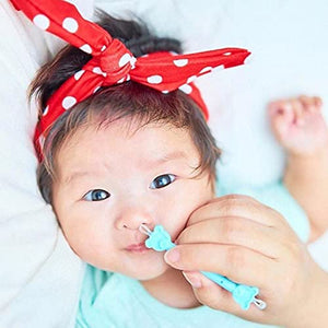oogiebear - Nose and Ear Gadget. Safe, Easy Nasal Booger and Ear Cleaner for Newborns and Infants. Dual Earwax and Snot Remover. Aspirator Alternative - 2 Pack with case - Raspberry and Seafoam