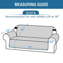 Load image into Gallery viewer, 100% Waterproof Sofa Furniture Cover Suede Couch Covers for Dogs Velvet Sofa Protector Leather Sofa Cover Seat Width 70&quot; Sofa Slipcovers with 2&quot; Strap and Non-Slip Backing (Sofa, Taupe)

