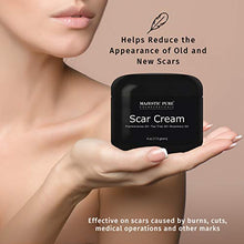 Load image into Gallery viewer, Majestic Pure Scar Cream for Face &amp; Body - w/Pure Tea Tree Frankincense &amp; Rosemary Oils, Soothes and Reduces the Appearances of Old and New Scars, Acne Scars, Stretch Mark, and Surgery Scars, 4 oz
