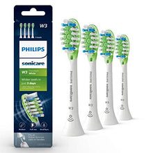 Load image into Gallery viewer, Genuine Philips Sonicare W3 Premium Toothbrush Head, 4 Pack, White, HX9064/65

