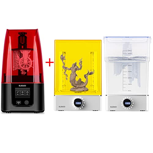 ELGOO Mars 3 Resin 3D Printer and ELEGOO Mercury X Bundle Curing and Washing Station