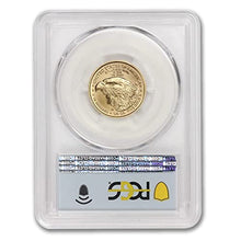 Load image into Gallery viewer, 2022 No Mint Mark 1/4 oz Gold American Eagle MS-70 (First Day of Issue - Struck at West Point - Flag Label) by Mint State Gold $10 PCGS MS70
