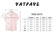 Load image into Gallery viewer, VATPAVE Mens Hawaiian Flamingo Shirts Casual Short Sleeve Button Down Shirt Summer Shirts X-Large Pink Flamingo Tropical
