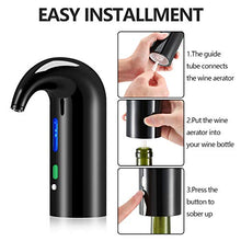Load image into Gallery viewer, Wine Aerator Electric Wine Decanter Best Sellers One Touch Red -White Wine Accessories Aeration Work with Wine Opener for Beginner Enthusiast - Spout Pourer - wine preserver
