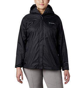 Columbia Women's Plus SizeTested Tough in Pink Rain Jacket Ii Size, Black, 2X