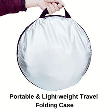 Load image into Gallery viewer, Laptop Sun Shade Tent Dome v2.0 for Working Outside Glare | Fits up to 15" Inch Screen Reflective Silver Sleeve Hood Visor | Portable Umbrella Shield Privacy Cover for Work from Home Computer
