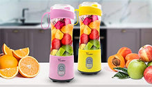Load image into Gallery viewer, Fruit Twister Portable Blender for Shakes and Smoothies, Personal handheld Mini Travel Size 13 Oz (380ml), Battery Operated and USB Rechargeable Home Office Gym Beach Purple

