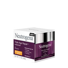 Load image into Gallery viewer, Neutrogena Triple Age Repair Anti-Aging Daily Facial Moisturizer with SPF 25 Sunscreen &amp; Vitamin C, Firming Face &amp; Neck Cream for Dark Spots with Glycerin &amp; Shea Butter, 1.7 oz

