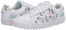 Load image into Gallery viewer, Skechers Women's Go Drive Dogs at Play Spikeless Golf Shoe, White/Blue, 8.5 M US
