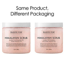 Load image into Gallery viewer, Majestic Pure Himalayan Salt Body Scrub with Lychee Oil, Exfoliating Salt Scrub to Exfoliate &amp; Moisturize Skin, Deep Cleansing - 10 oz
