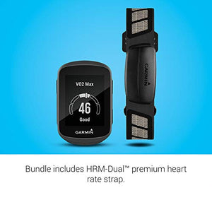 Garmin Edge® 130 Plus Bundle, GPS Cycling/Bike Computer with Sensors and HR Monitor, Download Structure Workouts, ClimbPro Pacing Guidance and More (010-02385-10)