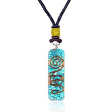 Load image into Gallery viewer, Orgone Pendant- Blue Aquamarine Healing Crystal based Orgone Pendant necklace with Orgone Energy-Emf Protection-Inner Growth-Psychic Strength Booster
