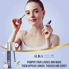 Load image into Gallery viewer, ALIKA Natural Cruelty Free Eyelash Growth Serum | Brow Enhancer for Thicker, Longer and Luscious Lashes with Redensyl &amp; Natural Growth Peptides
