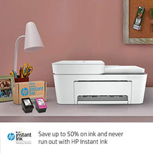 Load image into Gallery viewer, HP DeskJet Plus 4155 Wireless All-in-One Printer | Mobile Print, Scan &amp; Copy | HP Instant Ink Ready | Auto Document Feeder (3XV13A) (Renewed)
