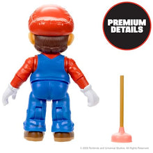 Load image into Gallery viewer, The Super Mario Bros. Movie - 5 Inch Action Figures Series 1 – Mario Figure with Plunger Accessory
