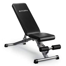 Load image into Gallery viewer, Adjustable Weight Bench, Kitopa Utility Workout Bench for Home Strength Training, Gym Incline Decline Bench for Full Body Exercise
