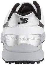 Load image into Gallery viewer, New Balance Men's Sweeper Waterproof Spiked Comfort Golf Shoe, White/Black, 13 4E 4E US
