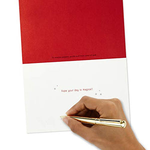 Hallmark Signature Valentine's Day Card for Kids with Finger Puppets (Princess, Knight, Dragon)