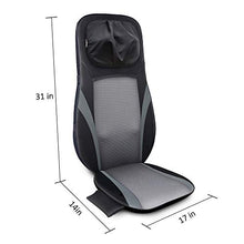 Load image into Gallery viewer, SNAILAX Shiatsu Back Massager with Heat -Deep Kneading Massage Chair Pad with Adjustable Intensity, Shiatsu Chair Massager to Relax Full Body Muscle
