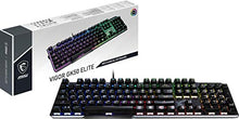 Load image into Gallery viewer, MSI Vigor GK50 Elite LL Mechanical Gaming Keyboard, Clicky Kailh Box White Switches, RGB Mystic Light
