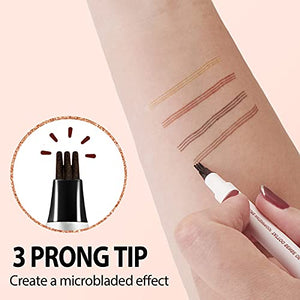 iMethod Eyebrow Pen - Eyebrow TattooPen, Brow Pen, Long Lasting, Waterproof and Smudge-proof, Dark Brown