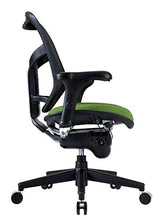 Load image into Gallery viewer, WorkPro Quantum 9000 Ergonomic Mesh/Fabric Mid-Back Manager&#39;s Chair, Lime/Black
