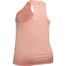 Load image into Gallery viewer, Under Armour Women's Tech Twist Tank Top , Peach Frost (846)/Metallic Silver , X-Large
