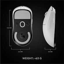 Load image into Gallery viewer, Logitech G PRO X Superlight Wireless Gaming Mouse, Ultra-Lightweight, Hero 25K Sensor, 25,600 DPI, 5 Programmable Buttons, Long Battery Life, Compatible with PC/Mac - White (Renewed)
