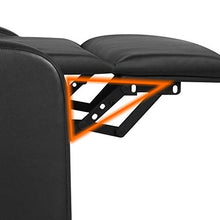 Load image into Gallery viewer, YAHEETECH Recliner Chair PU Leather Recliner Sofa Home Theater Seating with Lumbar Support Overstuffed High-Density Sponge Push Back Recliners
